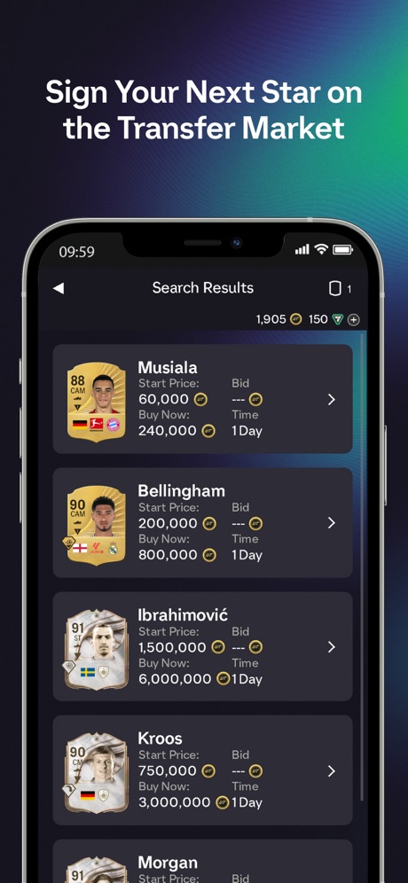 Squad Builder in Web App FC 26